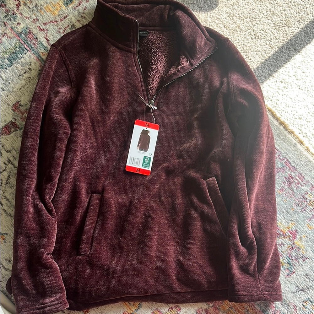 32 Degrees Red Fleece Quarter-Zip Sweatshirt